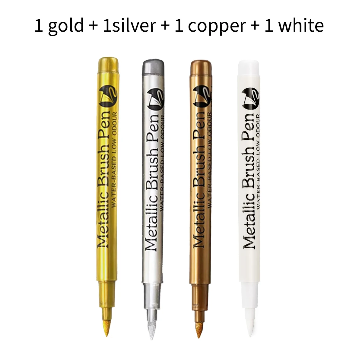 

Маркеры Haile металлические перманентные набор 4 цветов