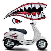 Motorcycle Body Sticker Decals Cartoon Shark Mouth For VESPA Vespa Gts 300 LXV 150 125  LX 150ie  LT GTV300