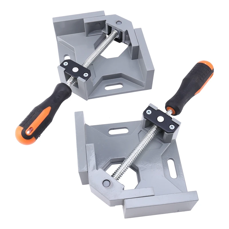 

2 Pcs Right Angle Clamp Single Handle 90-Degree Corner Clamp Right Angle Clip Clamp Tool Woodworking Vise Holder