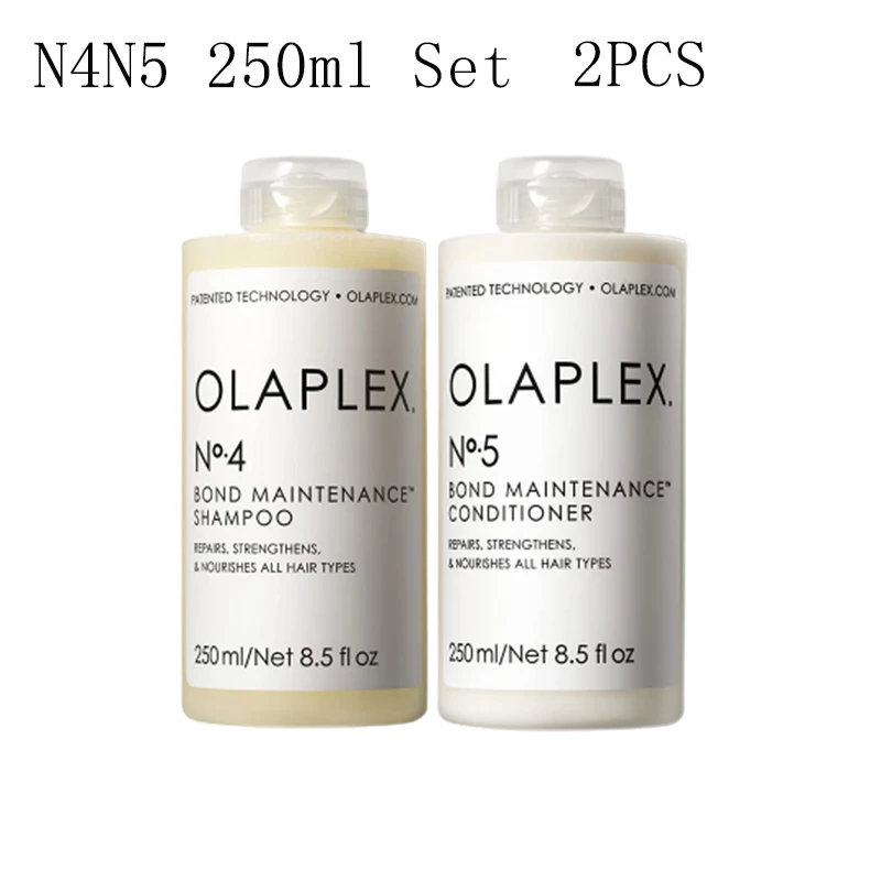 

2PCS Olaplex No.4 No.5 Set 250ml Shampoo Conditioner Strengthens And Repair Damaged Split Ends Moisturizes Smooth Healthy Hair