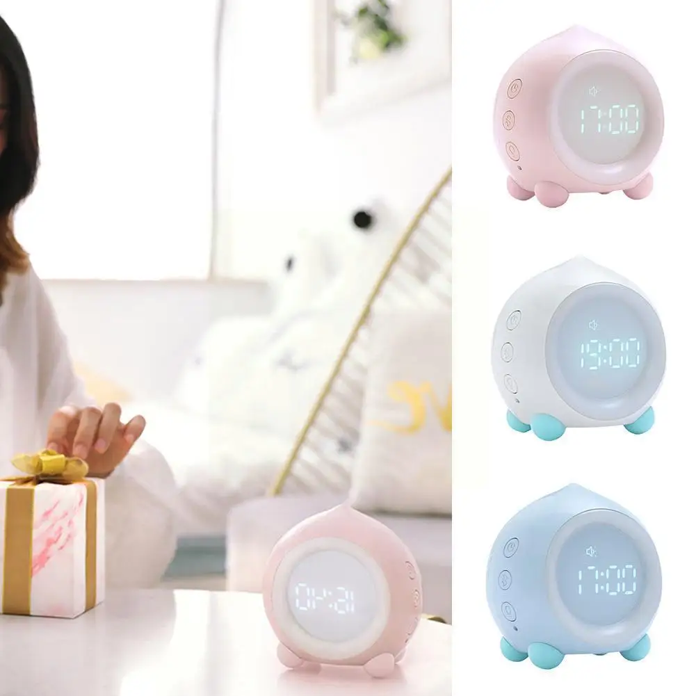 

USB Charging Electronic Clock LED Digital Sleeping Light Alarm Clock For Home Bedroom Desktop Decorations Ornaments Gift Z9X5