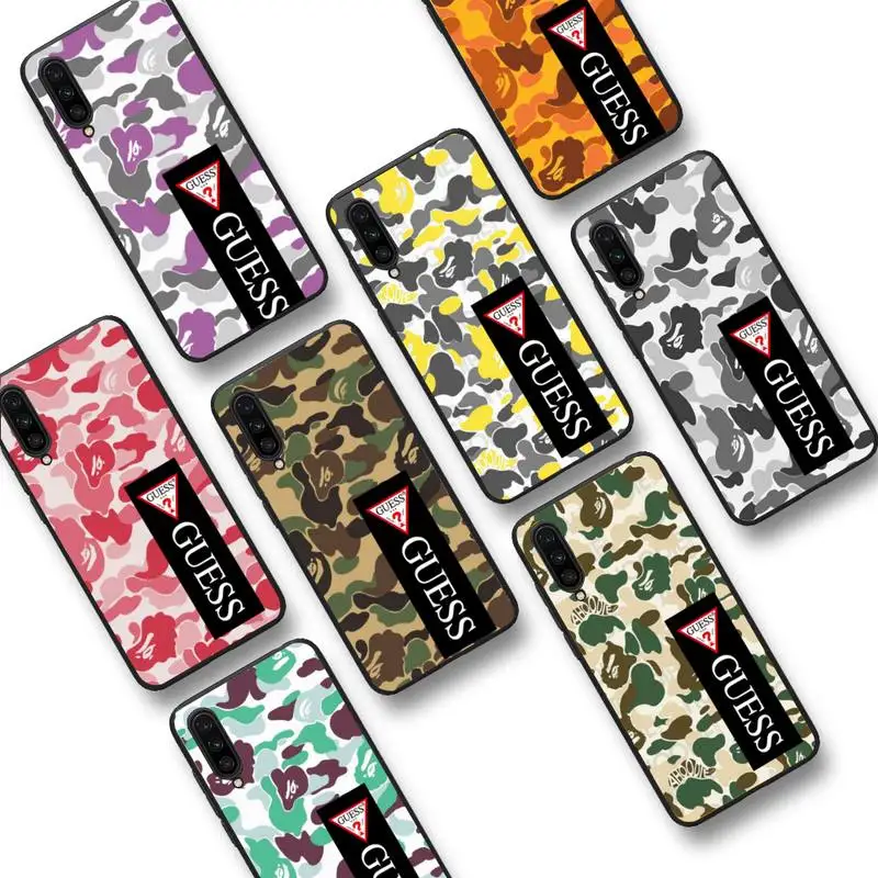 

Luxury Guess Camouflage Pattern Camo military Army Phone Case For Xiaomi mi9 mi8 F1 9SE 10lite note10lite Mi8lite xiaomi mi5x