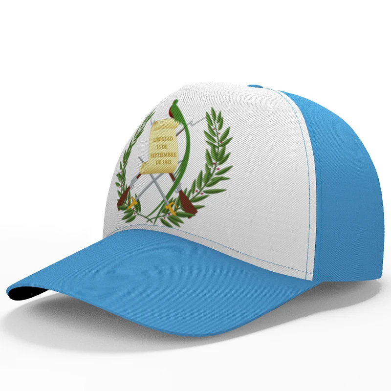 Guatemala Baseball Cap Free Custom Name Number Team Logo Peaked Hats Gtm Country Travel Guatemalan Nation Spanish Flags Headgear