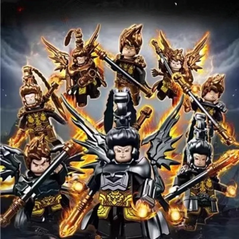 Новая черная мифология WuKong Brick Man модель робота подходит для детской сборки