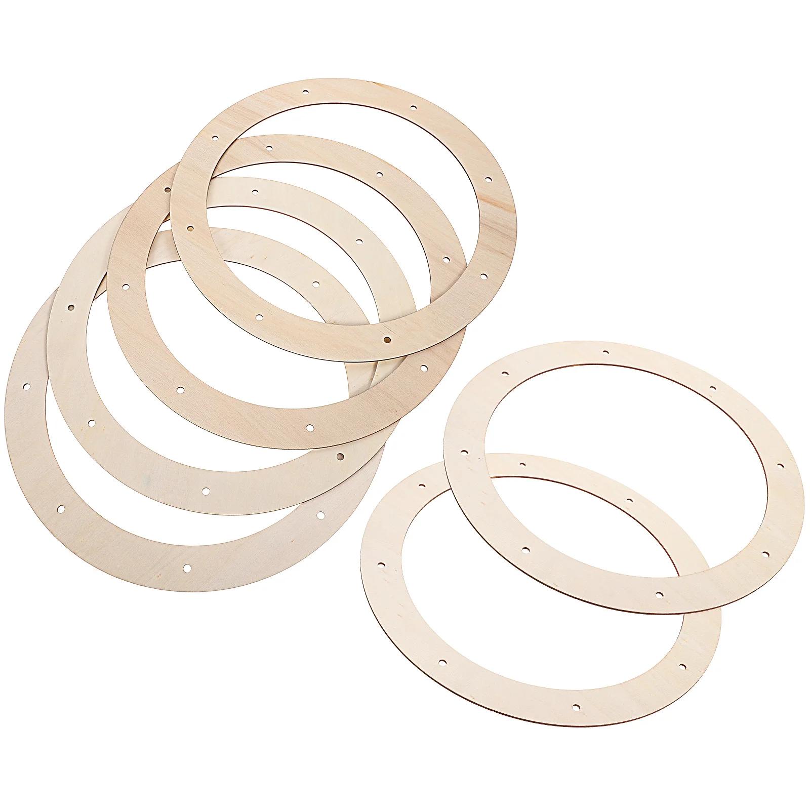 

Wood Circle Wreath Frames Rings Floral Wreath Frames DIY Dream Catcher Making Supplies for Wedding Christmas Decoration