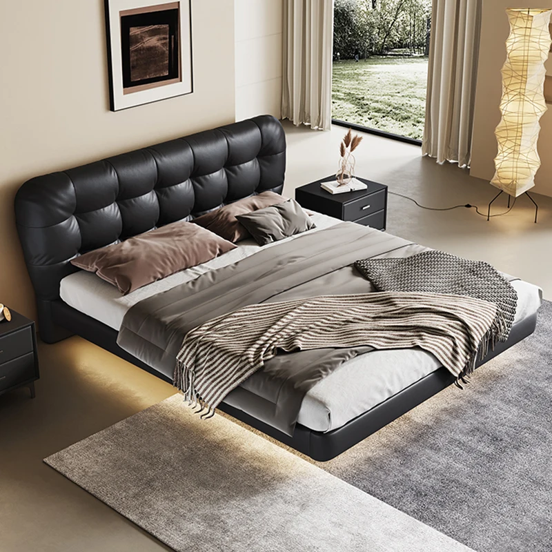 Эстетические кровати для отдыха роскошные каркасные с держателями спальни