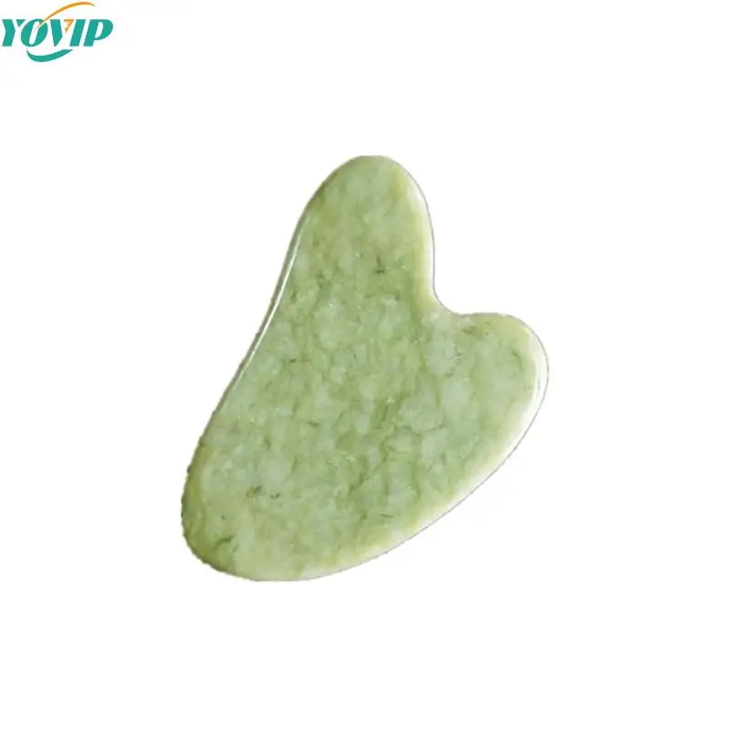 

Natural Green Jade Stone Gua Sha Massage Tool For Face SPA Therapy Massager Gouache Stone Antistress Body Scraping Board