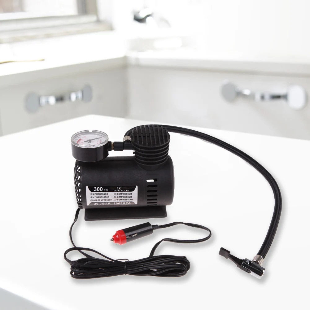 Портативный автомобильный электрический воздушный компрессор 12 В насос для