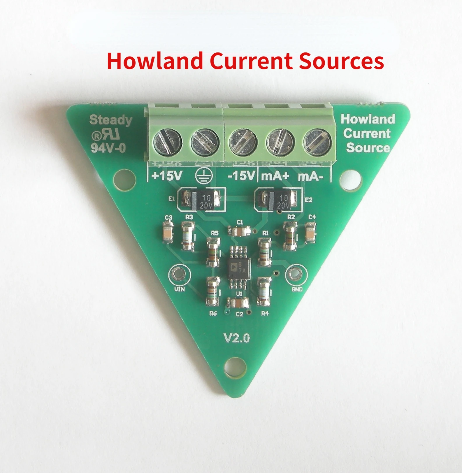 

Howland Current Symmetrical, Bipolar Current Sources