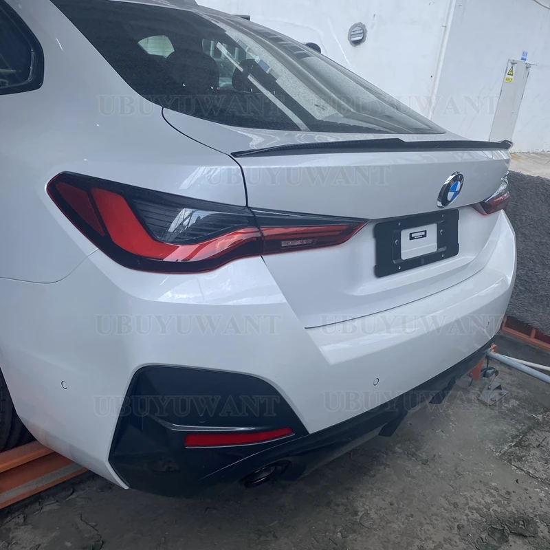 

For BMW 4 Series G26 4 Doors 2020-2022 Car Boot Lid Lip Rear Trunk Spoiler Wings High Quality Carbon Fiber Material Spoiler