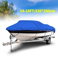 1pc blue universal heavy duty fishing ski boat cover for 11 22 v hull waterproof sun protection uv protection boat cover