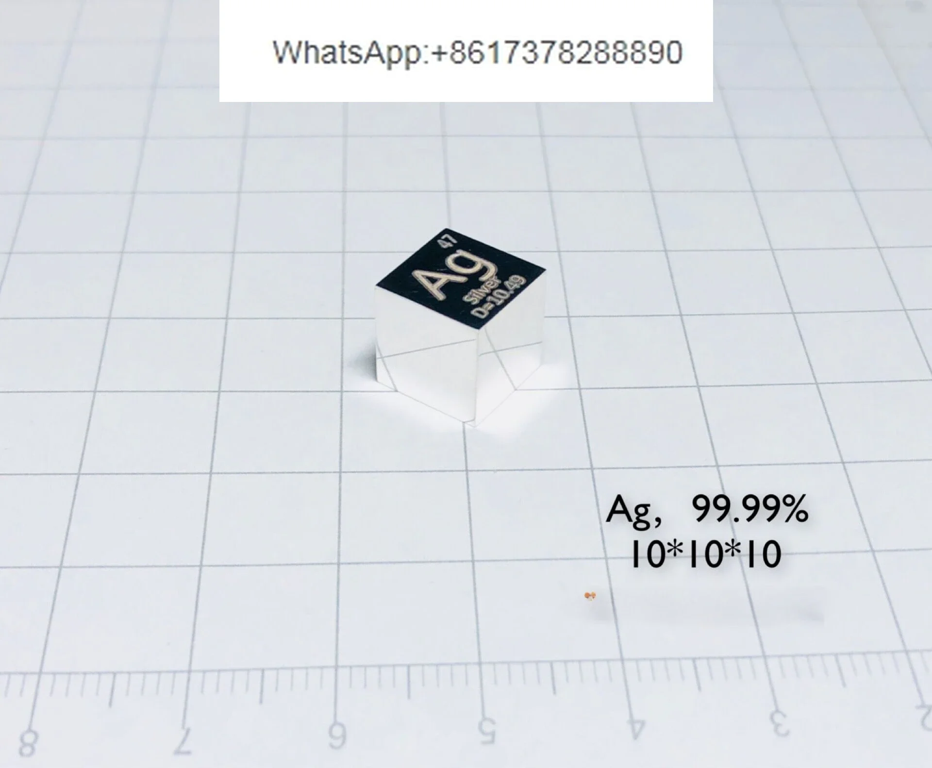 Полностью зеркальный Серебряный куб-мишень периодический фенотипический куб