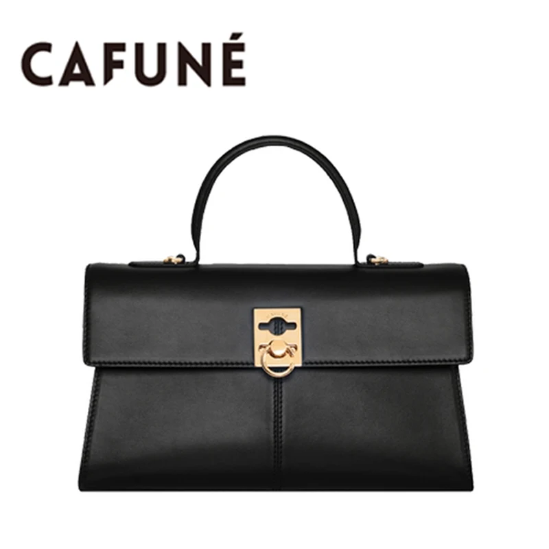 Top Quality CAFUNE Bag Stance Wallet Genuine Leather Designer Luxury Square Bag Crossbody Shoulder Bag Tendance Women's Handbag