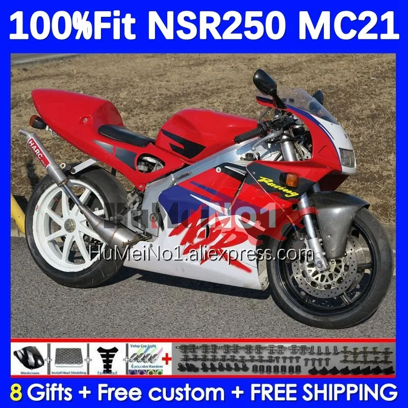 

Injection For HONDA NSR250R MC21 PGM3 1990 1991 1992 1993 132No.64 NSR250 NSR 250 R RR NSR 250R 90 91 92 93 Fairing red glossy