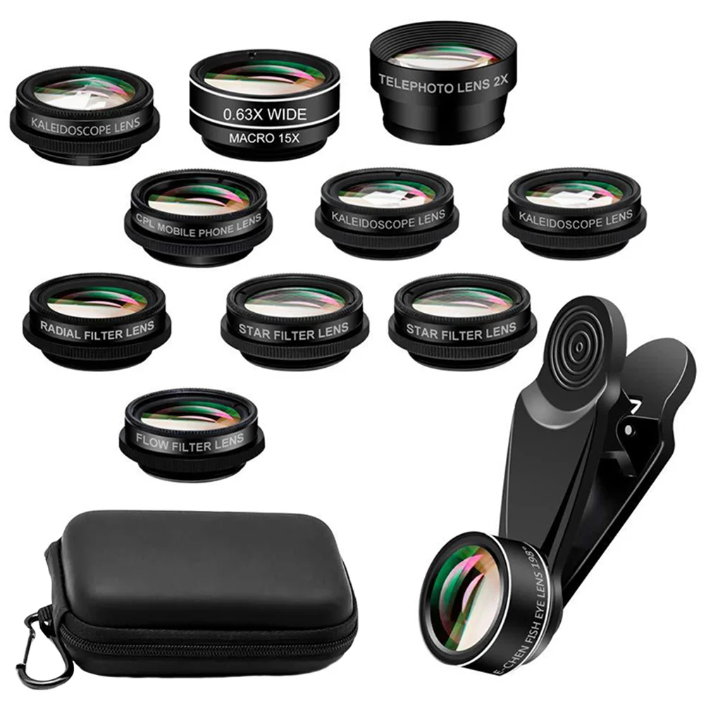 

1 Set of 10 in 1 Smart Phone Photography Lens External Telephoto Lens