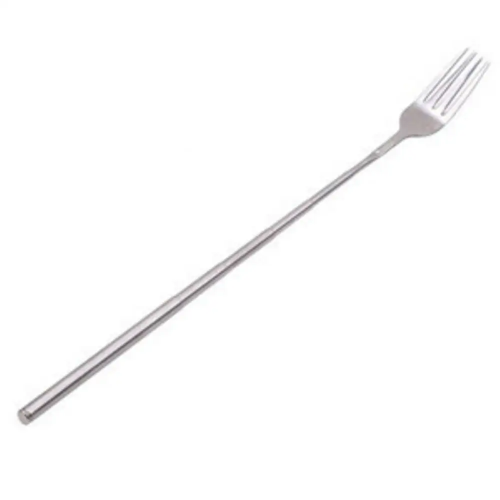 Stainless Steel Western Style BBQ Dinner Fruit Dessert Long Cutlery Forks Telescopic Extendable Fork Kitchen Tool Fruit Tools images - 6