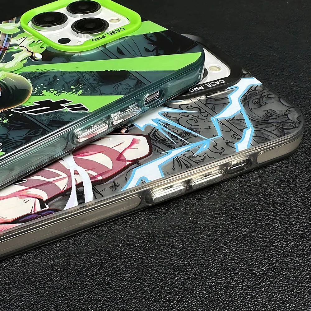 New Anime Pieces Zoros Ones Luffys Phone Case For iPhone 16 15 14 13 12 11 mini Pro Max X XR XSMAX 8 7 Plus Anti Fall Matte Back
