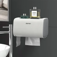 bathroom waterproof toilet paper holders wall mounted storage box double layer plastic paper holders portable tissue box