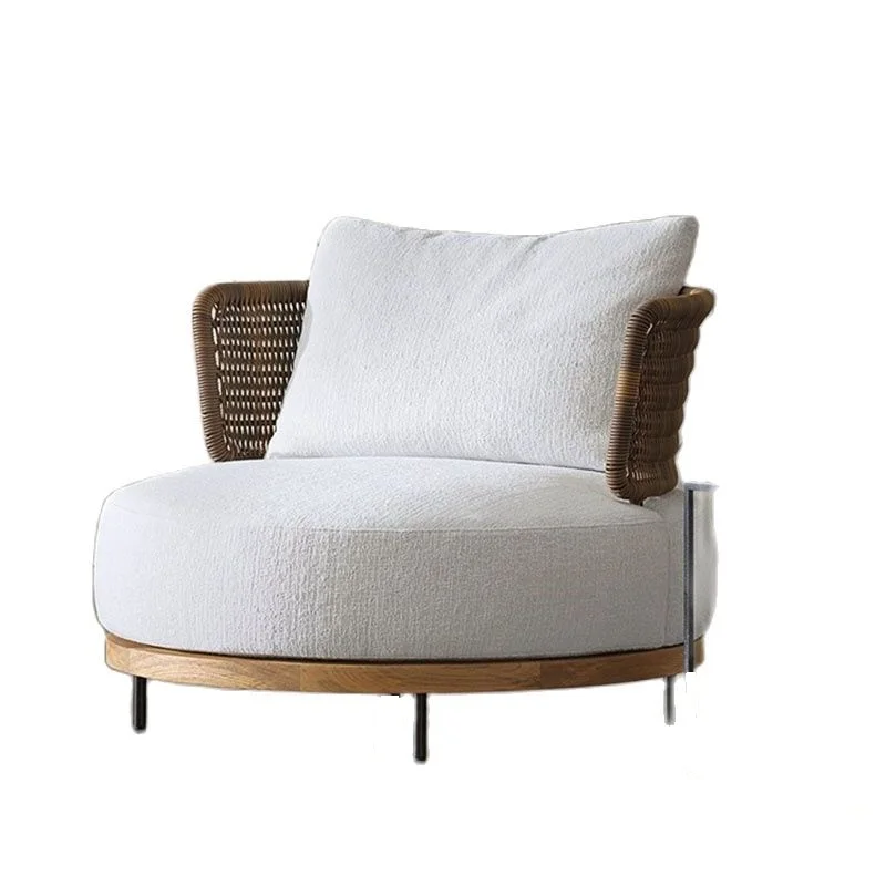 

Современная Деревянная мебель для заднего двора, Набор садовых диванов из ротанга, набор мебели для внутреннего дворика для наружного освещения