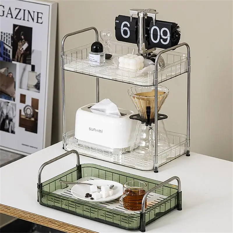 

Bedroom Table Storage Rack Kitchen And Bathroom Shelf Transparent Display Rack Cosmetics Display
