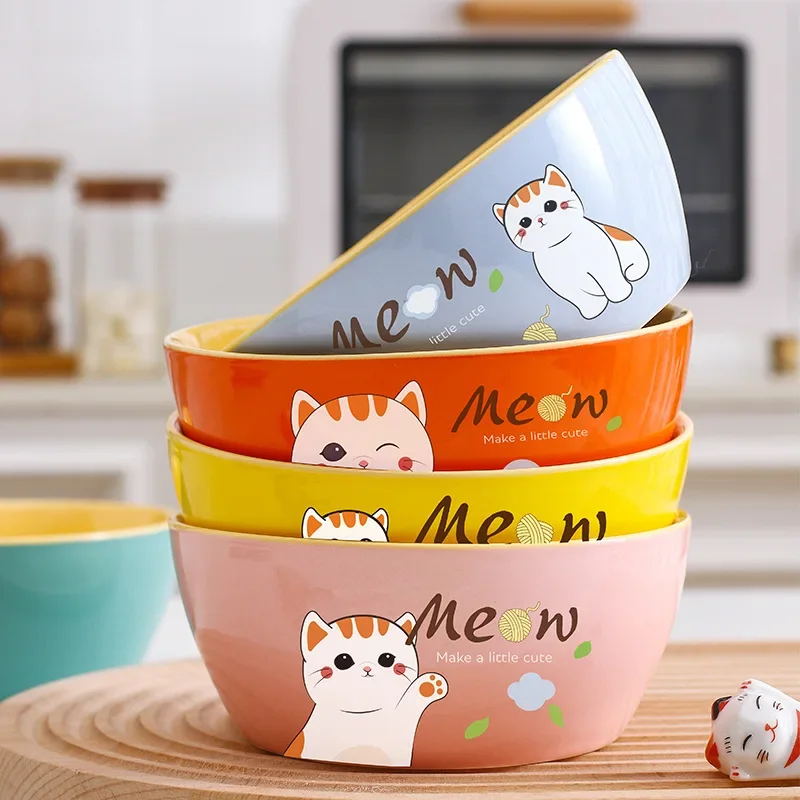 Детская столовая посуда с мультяшными животными милая товары для студентов