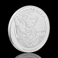 silver plated australian koala 1oz elizabeth ii queen australia souvenirs coin medal gift collectible coins