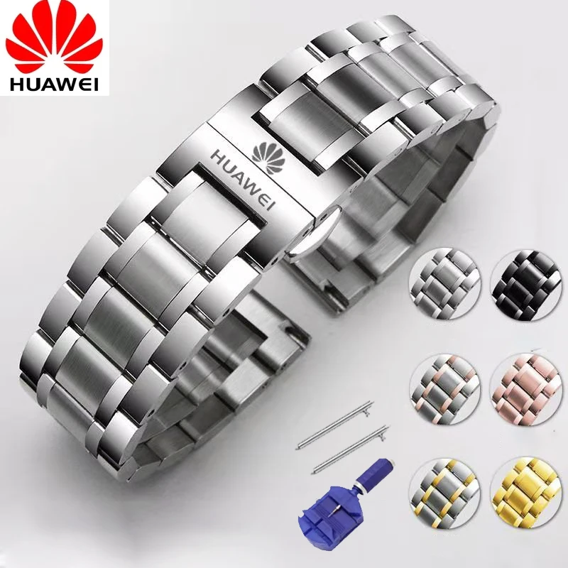 

Huawei Original Stainless Steel Strap for Huawei Watch GT3 46mm 42mm Gt3 pro /GT Runner/GT2 GT 2Pro GT2e Replacement Watchband