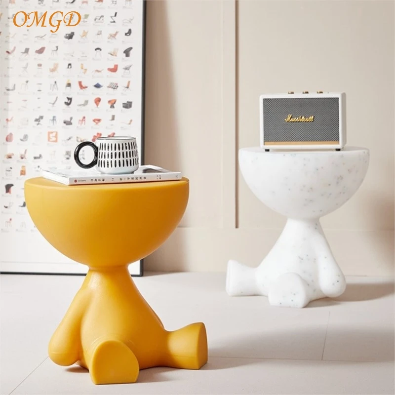 OMGD креативный маленький плоский бытовой журнальный столик для гостиной лежачий