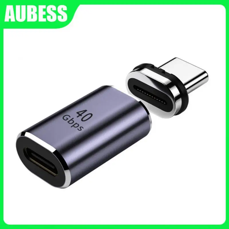 

Magnet Aluminum Alloy Data Transfer 100w Fast Charging Usb C To Type C Converter 40gbps Magnetic Charger Adapter For Macbook