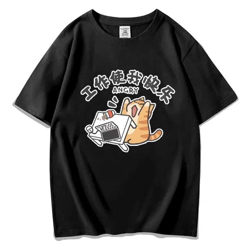 

Женские корейские модные футболки Y2k, женская футболка с милым котом и домашним животным, пуловер в стиле Харадзюку, рубашка для девочек, милые топы, уличная одежда, одежда для пар