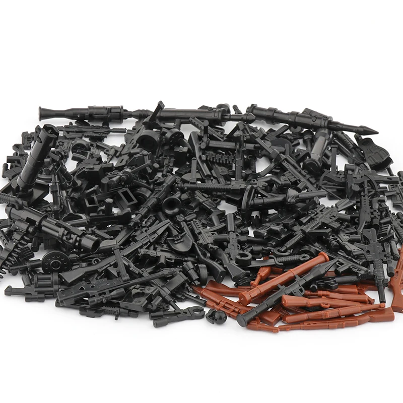 

25/50/100 шт., Детский конструктор «оружие»
