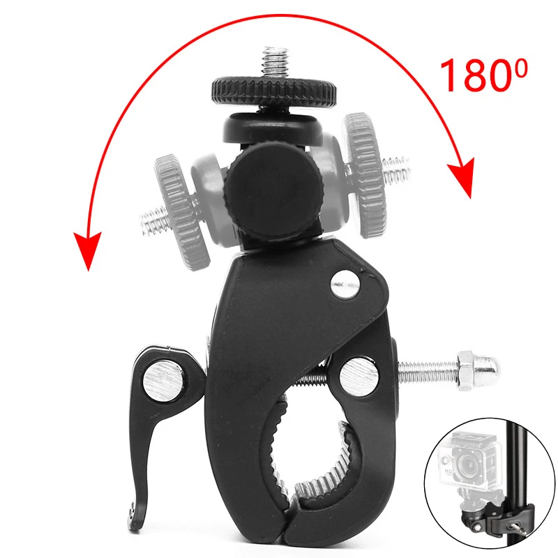 High Quality 1/4 Camera DV DSLR Bike Bicycle Handlebar Clamp