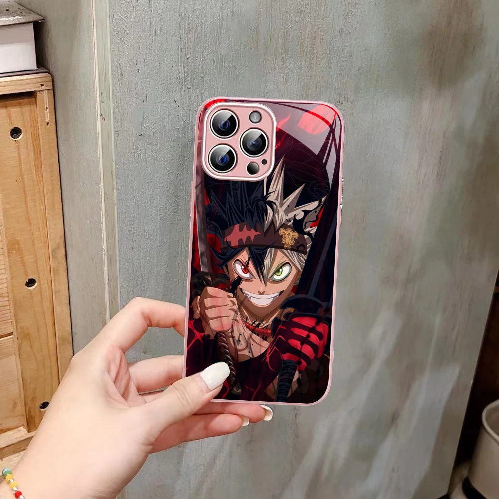 Чехол для телефона с аниме Черный клевер iPhone 14 13 12 Mini 11 Pro XS Max X XR Plus чехол из