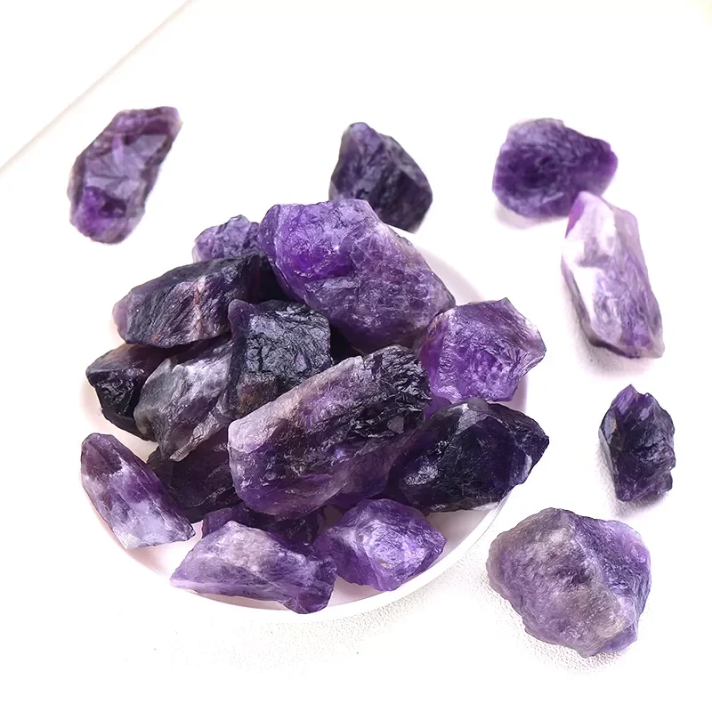 

1PC Natural Amethyst Irregular Healing Stone Purple Gravel Mineral Specimen Raw Quartz Crystal Gift Jewelry Accessory Home Decor