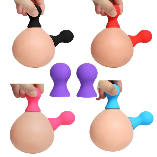 A Pair Silicone Nipple Sucker Clamps Vacuum Pumps Women Sex Toys Adult Bdsm Bondage Breast Enlarger Massager Exotic Accessories 2