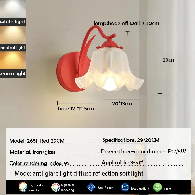 Французская романтическая прикроватная лампа WllLamp в стиле ретро декоративные