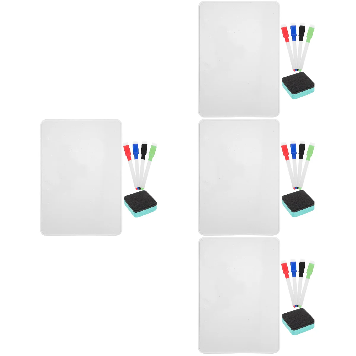 

4 Sets Classroom Whiteboard Dry Erase Whiteboard Erasable Board Writing Board Information Whiteboard Office Whiteboard