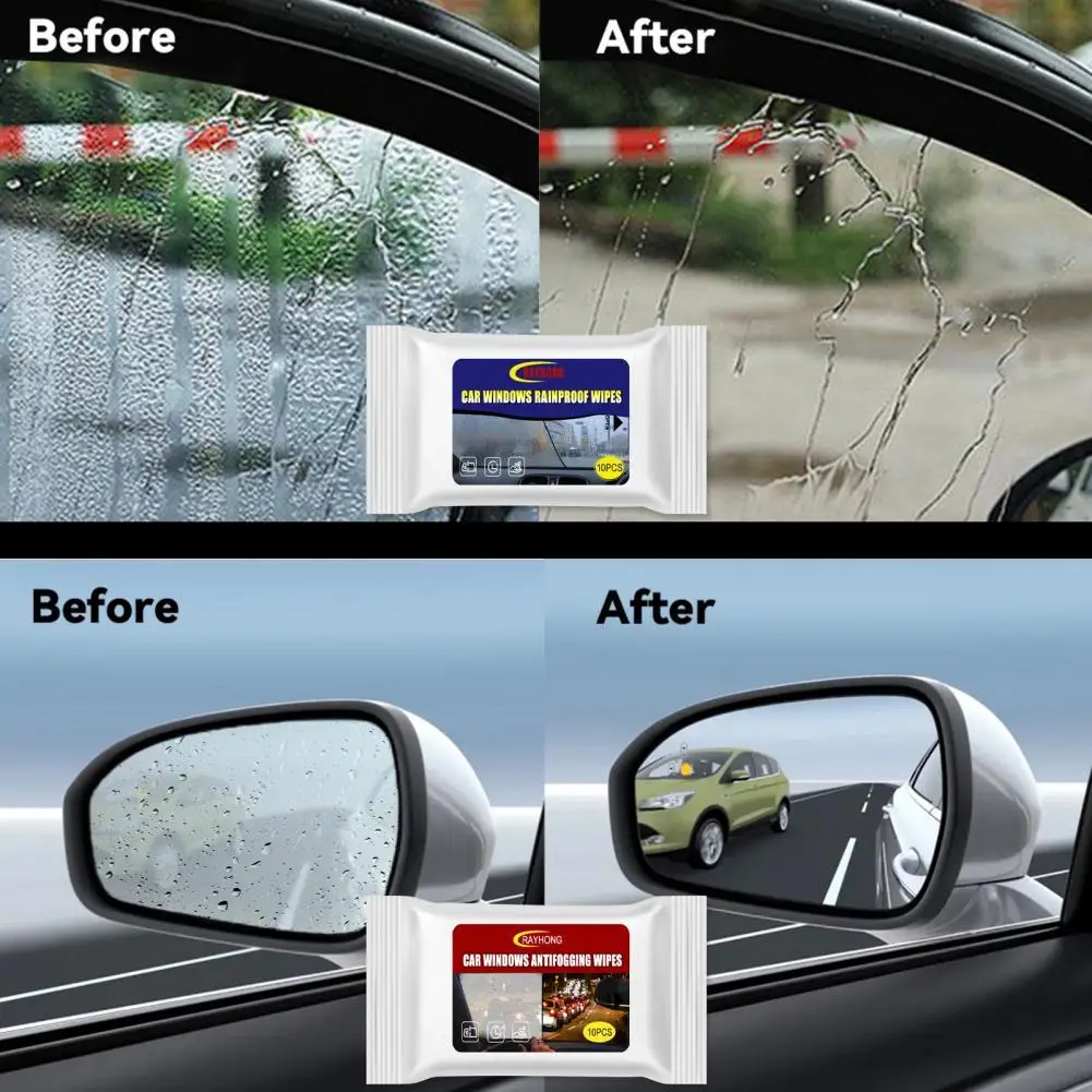 

Practical Car Mirror Wipes Convenient Labor-saving Portable Car Window Rainproof Wipes