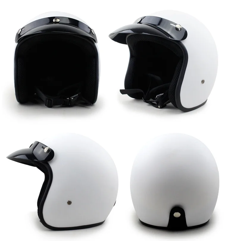 Мотоцикл Чоппер с открытым лицом шлем мопеды Vespa для мужчин и женщин Casco moto Jet Pilot