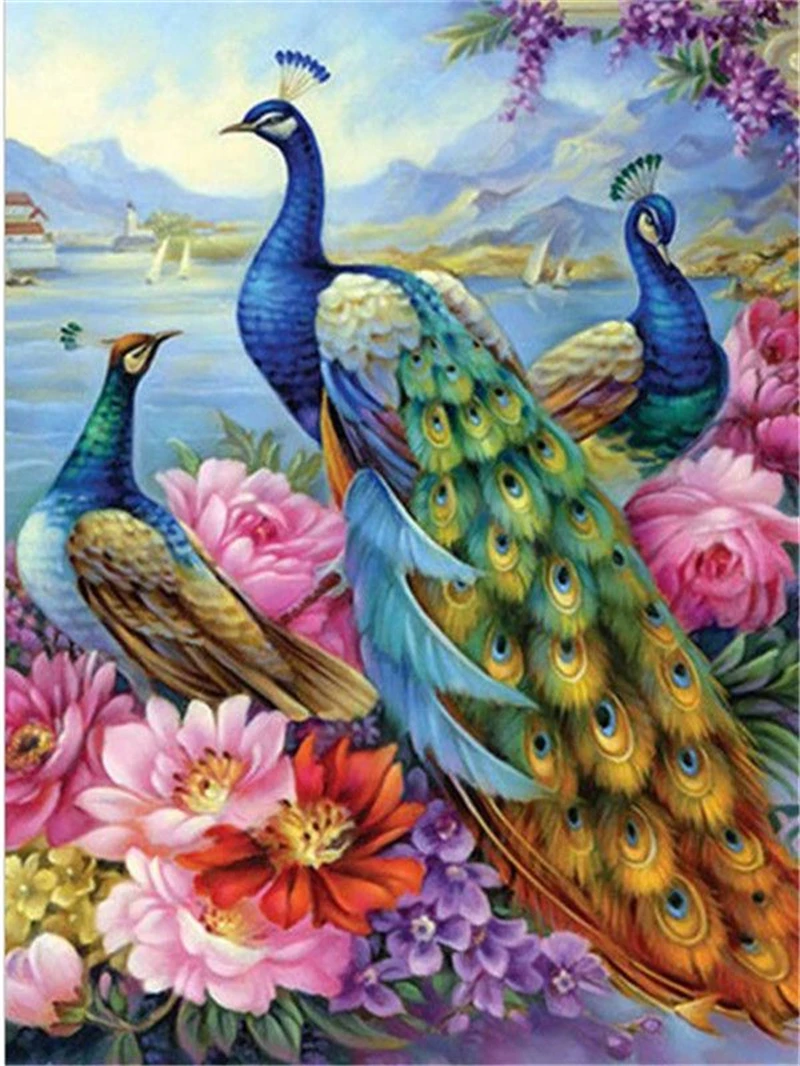 

No.370 Painting By Numbers DIY Oil Coloring Paint By Numbers Set Gift Drawing By Numbers Canvas Decor New Arrivals