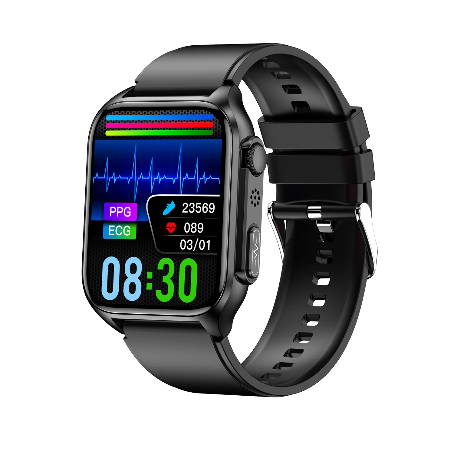 

Smart Watch TK12 ECG+PPG Noninvasive Blood Glucose Bluetooth Call Smartwatch 1.96“ HD Body Temperature Sports Fitness Watches