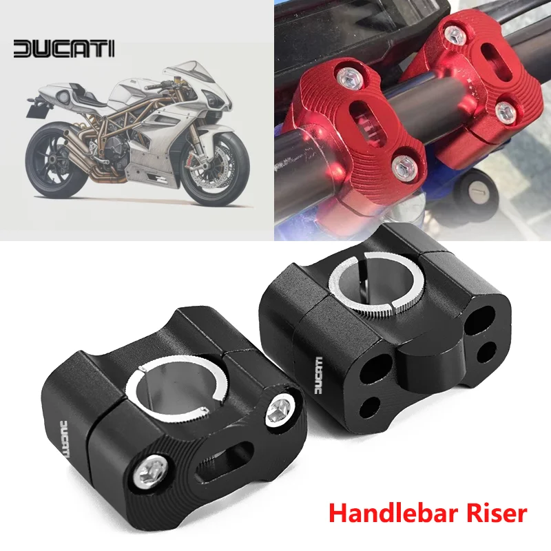 

For Ducati Multistrada 950 1100 1260 1200 S Sport Monster 600 CNC Aluminum 22mm 28mm Handlebar Risers Adapter Off Road Motor