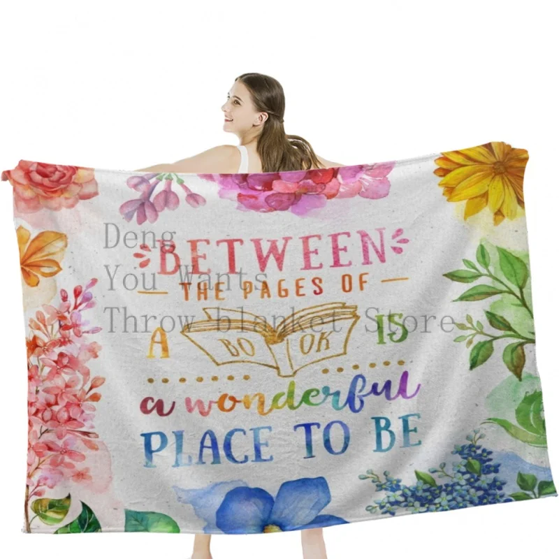 

Between the pages Throw Blankets Tufting Blanket For Travel Light Dorm Room Essentials Luxury Thicken Blanket