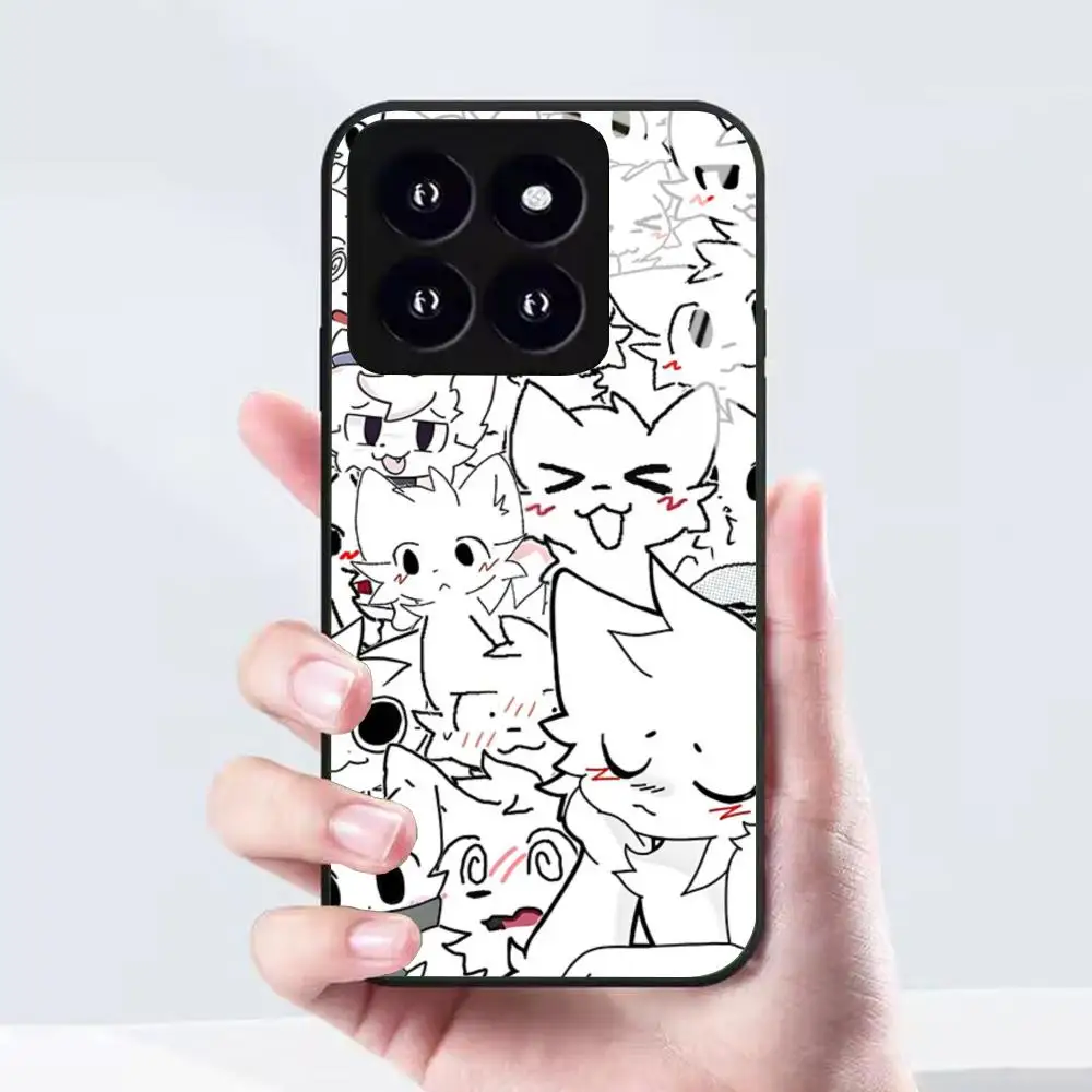 Фото Чехол для телефона Furry Cute Art Boykisser-r для Xiaomi 17 15 14 13 12 Mi 11 X T Ultra Pro Lite 5G, черный, стеклянный №4