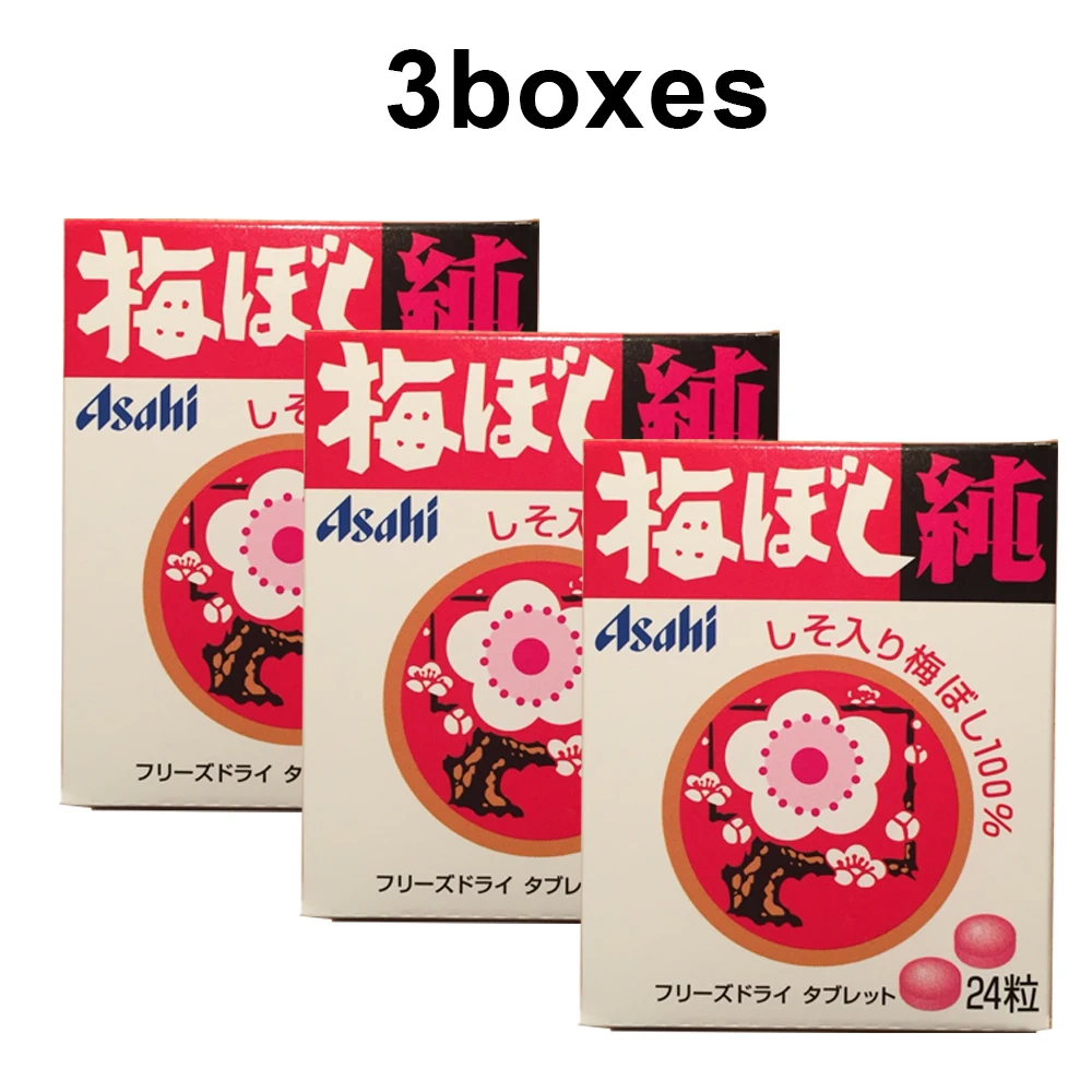 

3boxes Umeboshi Jun, Freeze-dried , Sour Ume Flavor, Japanese , Asahi
