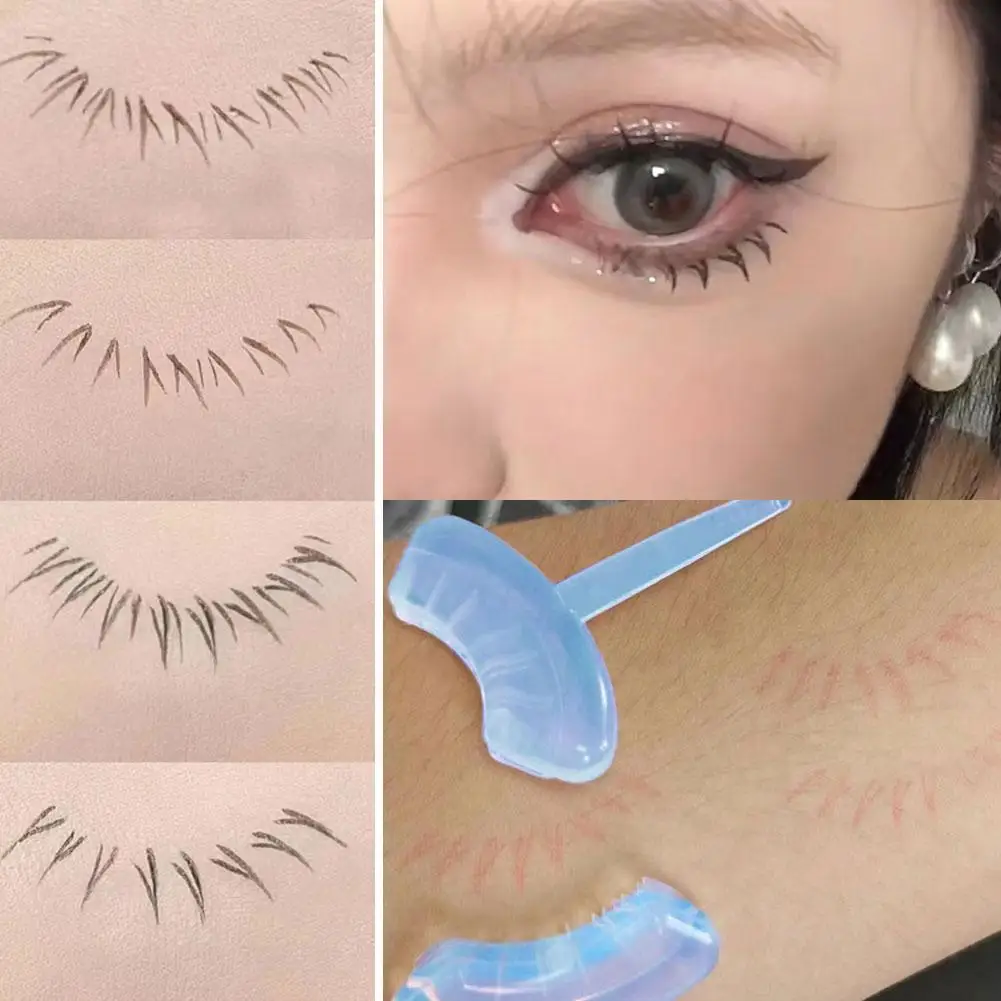 

Lower Eyelash Tattoo Long-Lasting Waterproof And Sweatproof Simulation 3D False Eyelash Enlarge Double Under Eye Eyelash Sticker