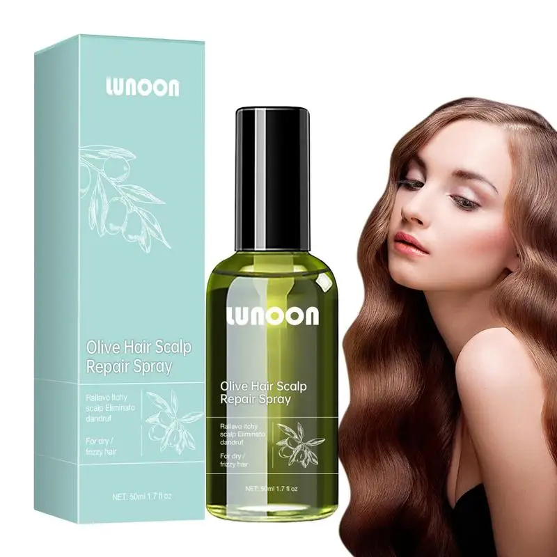 

Hair & Scalp Treatments Anti-Hair Loss Repair Solution Olive For Woman Plant Essence Olive Oil Hair Repairing Damaged Hair 50ml