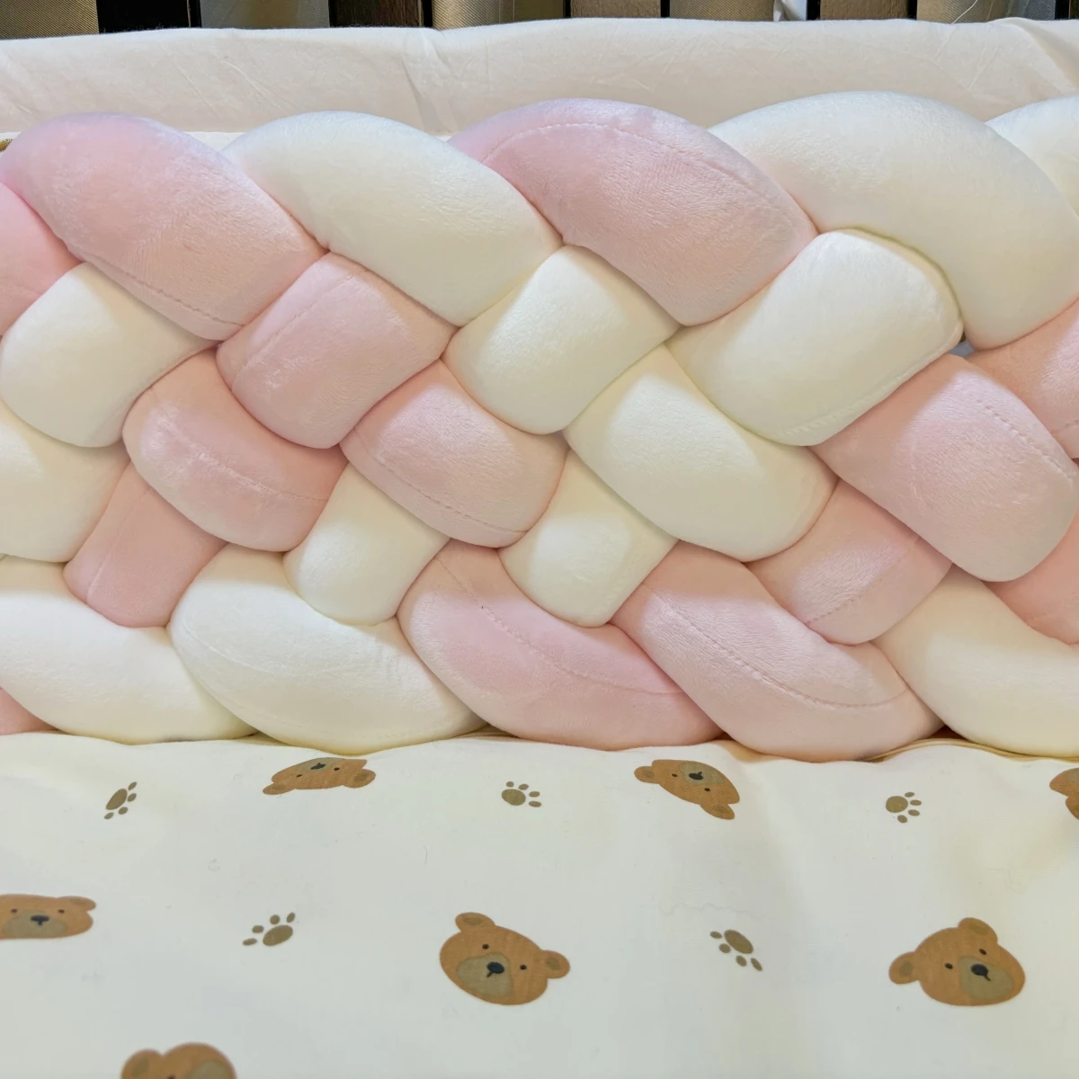 Бампер для кроватки 2 м приятная кожи ткань декор детской комнаты подушка ручной