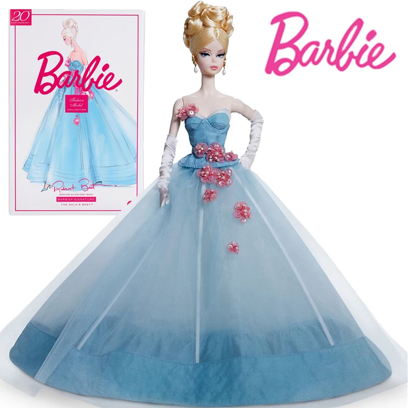 

Оригинальные куклы Барби с натуральным шелковым камнем для торжества, лучшая подпись, лучшая коллекция, синие куклы Waltz ST, модели игрушек