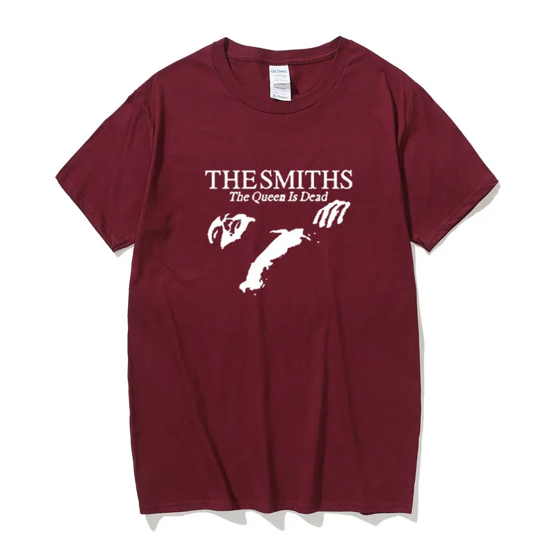 Мужская хлопковая футболка летние топы The Smiths &quotThe Queen Is Dead&quot 1980-е годы Indie Morrissey